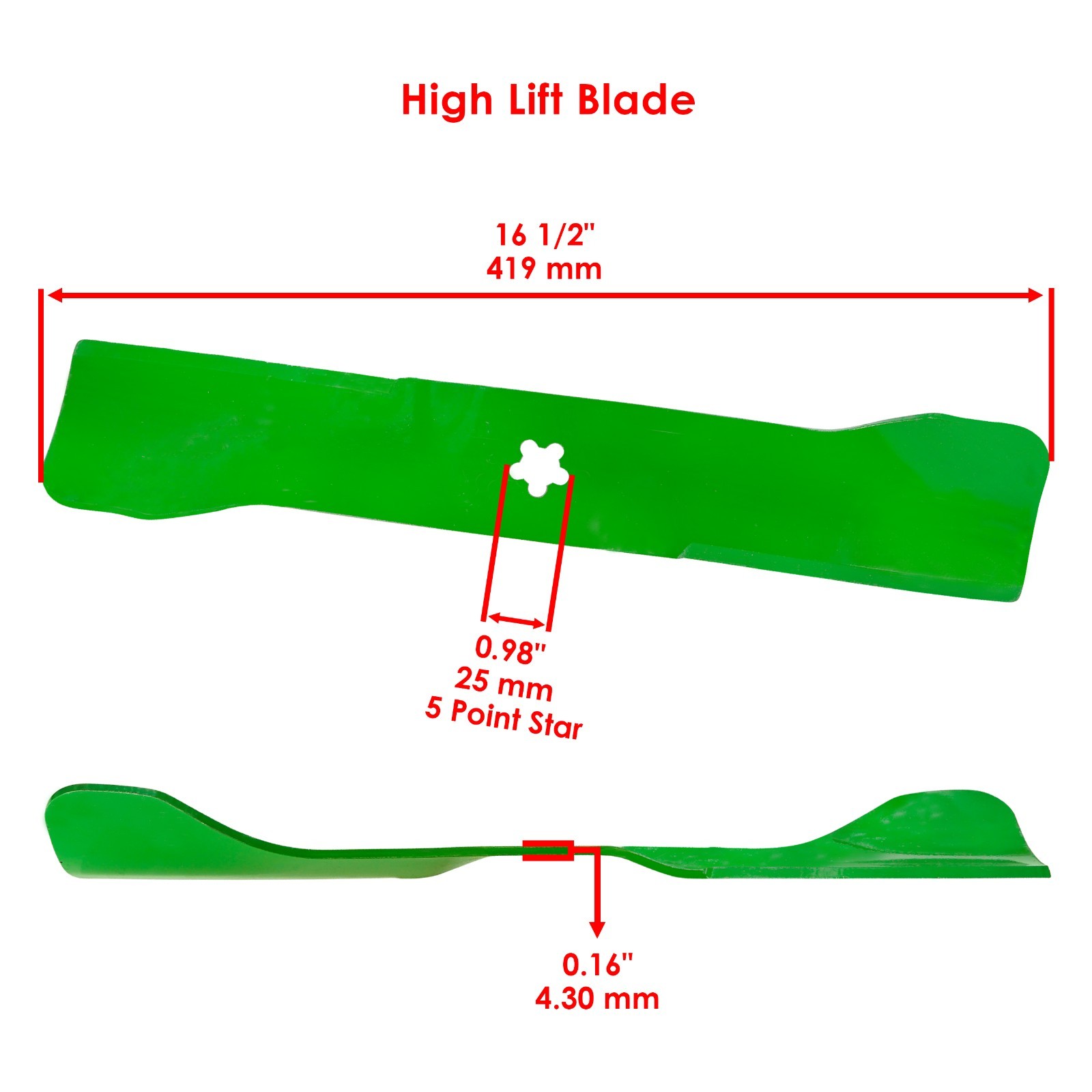 48" Deck High Lift Bagging Blade For Husqvarna MZ 48 / TS 248 G / TS 248 TD gallery