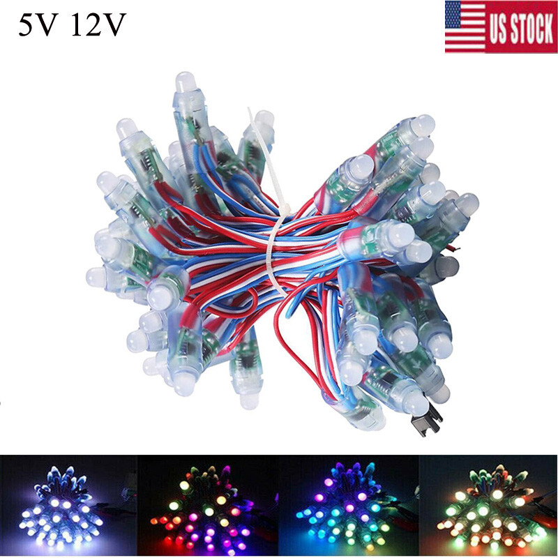 1000pcs 5V 12V WS2811 IC RGB Full Color Pixel LED light Lamp Digital Addressable gallery