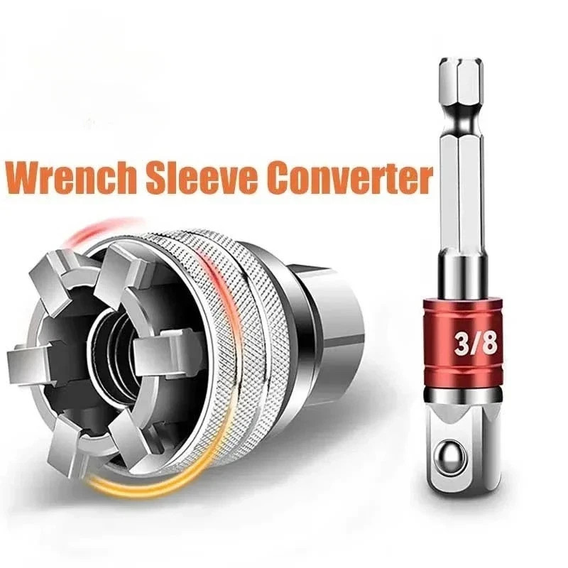 10–19mm Universal Socket Tool Adjustable Multifunction Wrench Adapter Kit