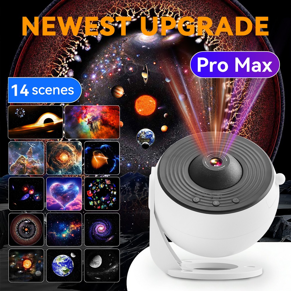 14 in 1 Galaxy Projector Pro Planetarium Star Projector 360° Rotating with Timer gallery