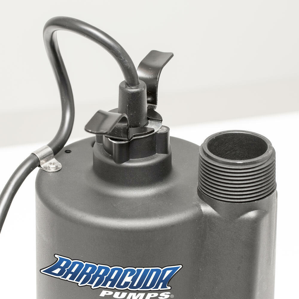 Barracuda 1/4 HP Thermoplastic Submersible Utility Pump 1500 GPH Max Flow Rate gallery