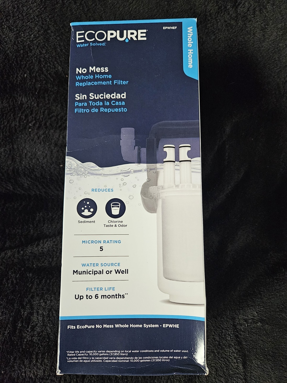 EcoPure EPWHEF Whole Home Replacement Filter, Transparent/White 6 Months - 1C gallery