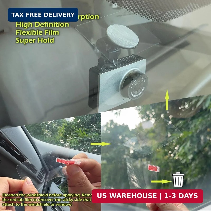 Windshield Sticker Applicator Electrostatic Film for Easy Application, Removal a gallery