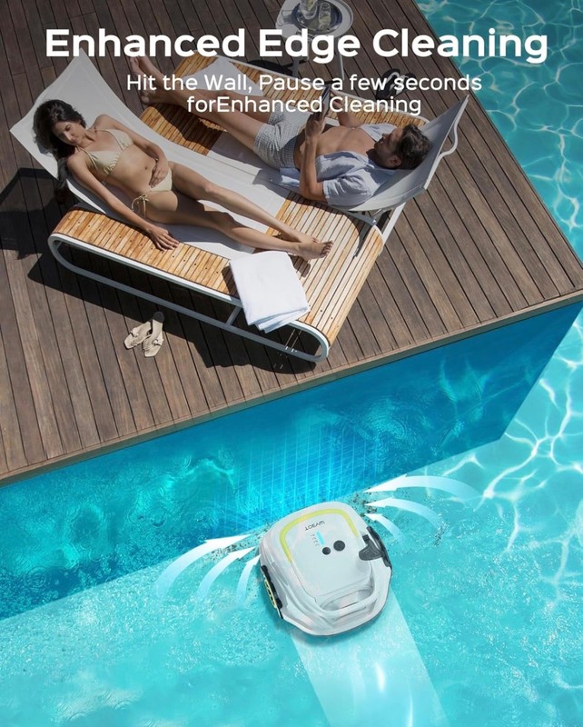 A1 Robotic Pool Cleaner Dual Layer Filtration, 120-Min Runtime,Powerful Cordless gallery