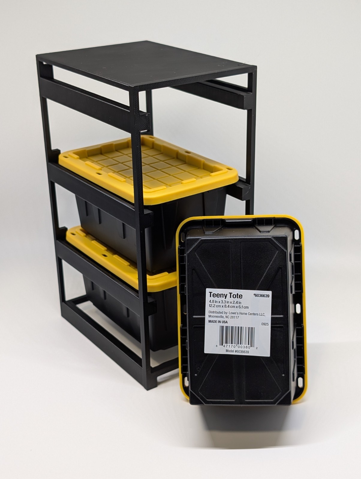 Storage Rack for Lowe's Teeny Totes 6036639 (Bins not Included) gallery