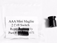 AAA 2 Cell Mini Maglite Repair Switch Assembly Part # 108-000-071