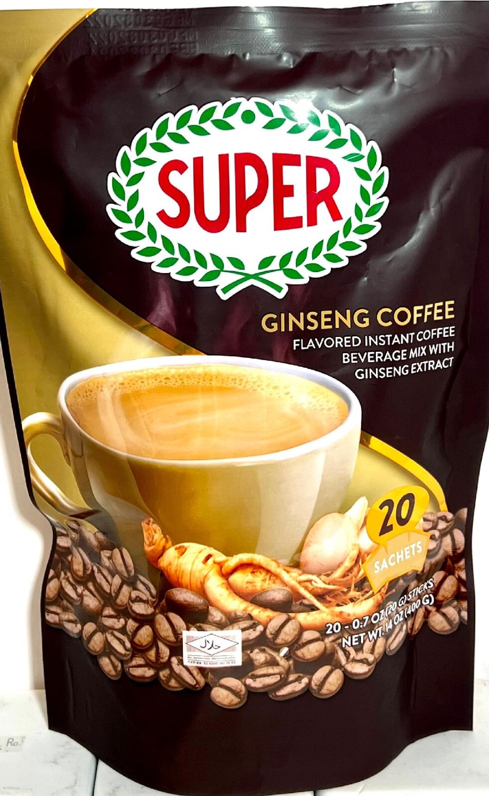 Super 3-In-1 Instant Ginseng Coffee 20 Sachets x 20g ~ US SELLER gallery