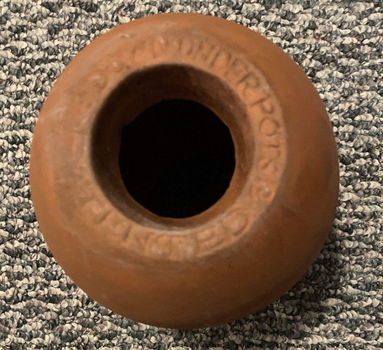 "Down Under Pots" Unpainted Terracotta Clay Upside Down Hanging Planter gallery