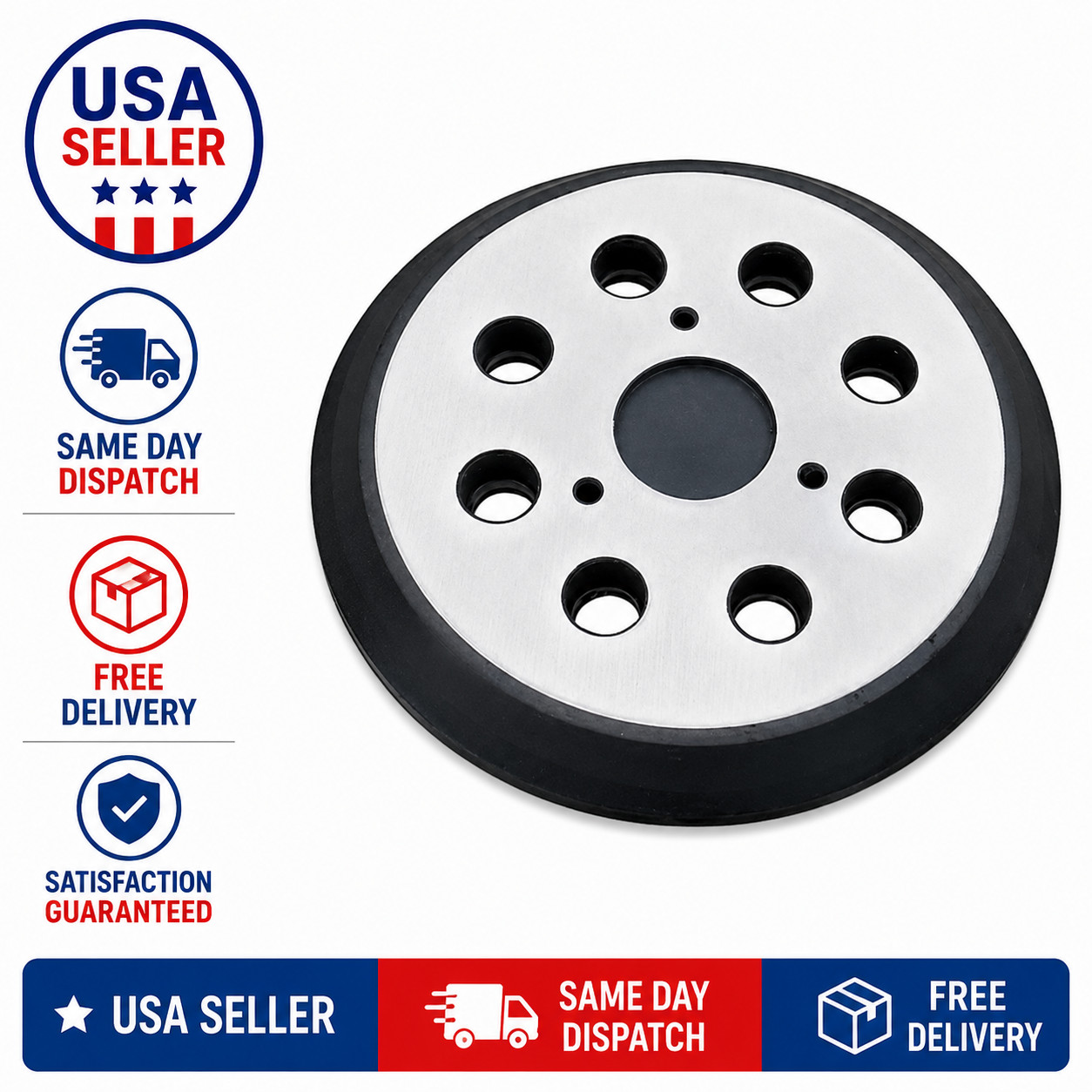 5" Inch Sander Pad Hook and Loop For Porter Cable 343 390 382 390K gallery