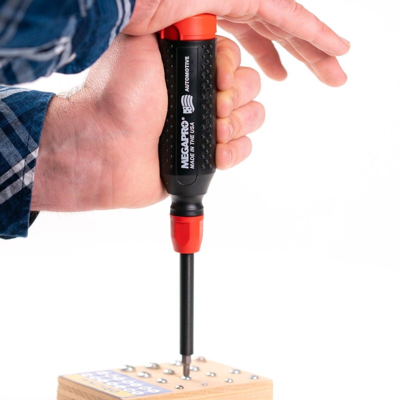 Megapro Automotive Multi Bit Screwdriver Phillips Flat Torx Valve Tool 1/4 Drive gallery