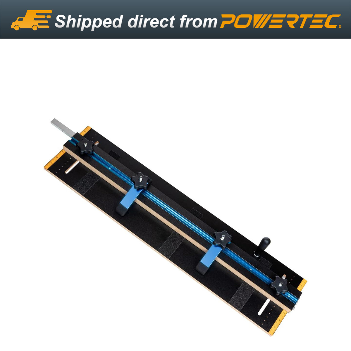 POWERTEC Taper/Straight Line Jig for Table Saws with 3/4" x 3/8" Miter Slot gallery