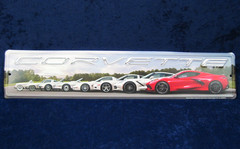 CORVETTE EVOLUTION ~ 24″ Embossed Metal Sign ~ Garage Man Cave Bar ~ MADE in USA