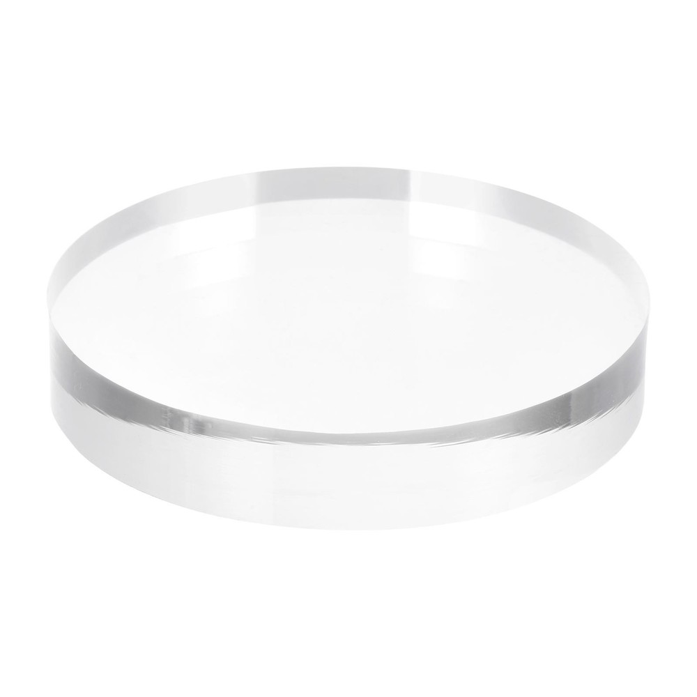 Clear Acrylic Solid Cylinder Round Display Riser, 0.6 Inches x 3.1 Inches