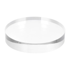 Clear Acrylic Solid Cylinder Round Display Riser, 0.6 Inches x 3.1 Inches