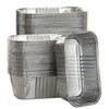 MOACOCK 50 Pack 1Lb Mini Loaf Pans, 6” x 3.5” x 2” Foil 1Lb, Aluminum gallery