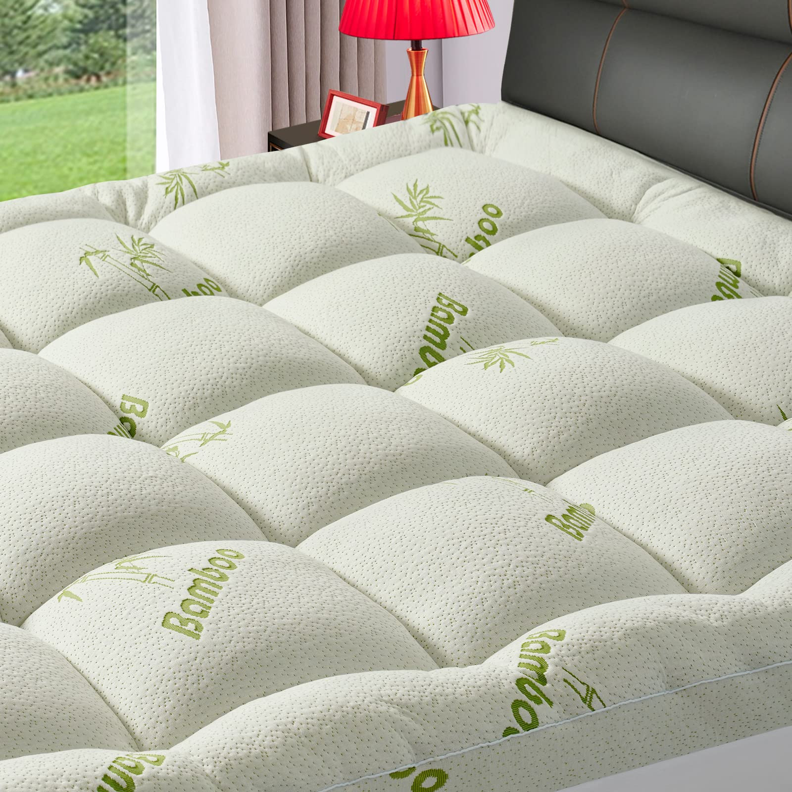 Premium Viscose Made from Bamboo Short Queen RV Size Mattress Topper for Back... gallery