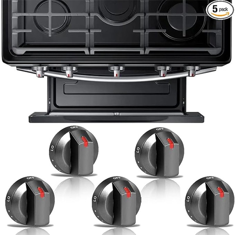 5 Pcs DG64-00473B Control Knob Assembly For Samsung Range Knobs NX58J5600SG gallery