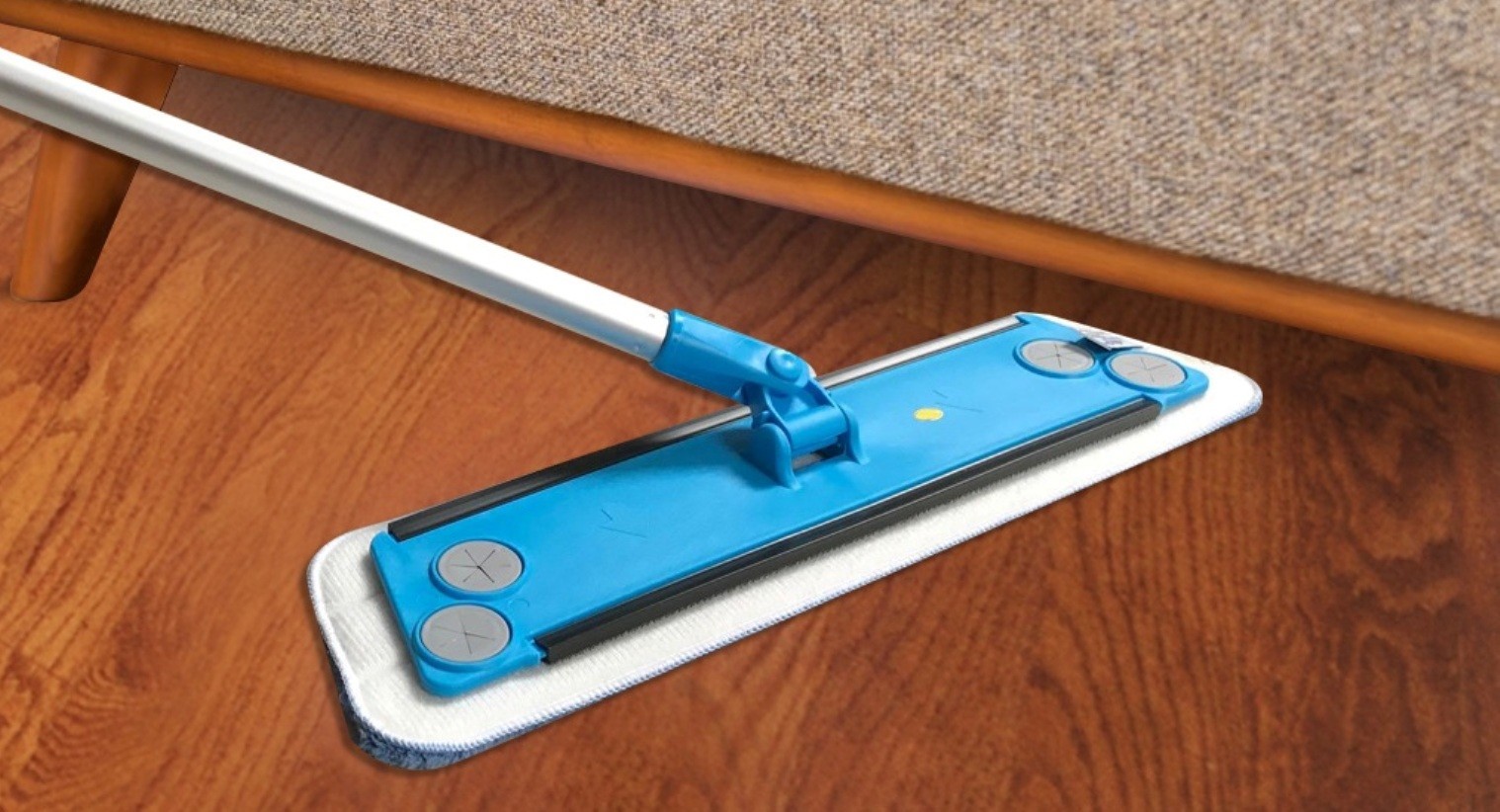 Simplee Cleen Microfiber Swivel House Mop Kit with Two (2) Microfiber Pads gallery