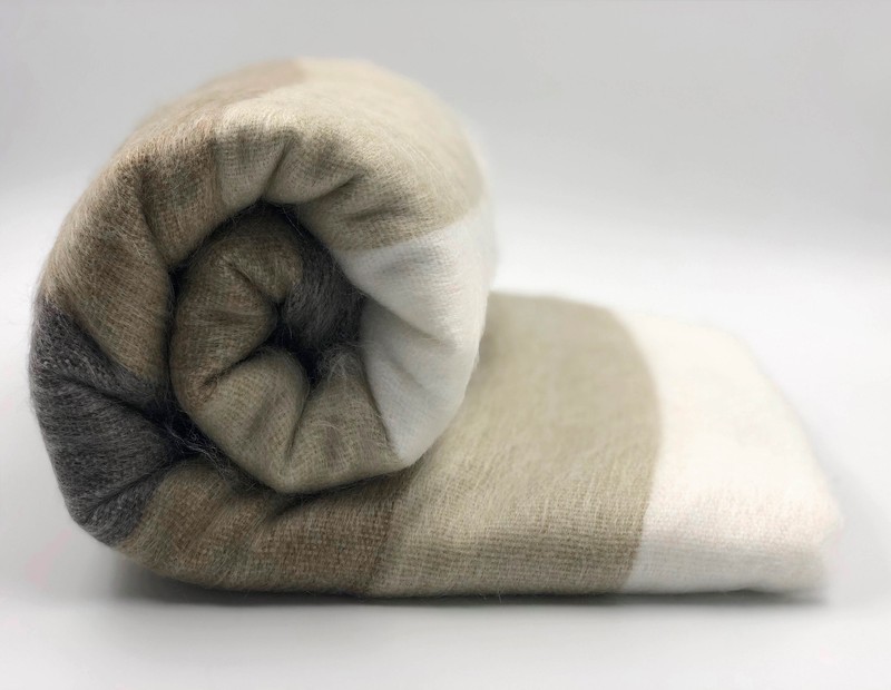 SOFT & WARM ALPACA LLAMA WOOL BLANKET BED SOFA COUCH COVER QUEEN THROW 90"x65" gallery