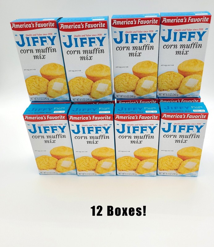12 Boxes Jiffy Cornbread Mix and a Sunivale Chef Hat Each Box Makes 6 Muffins! gallery