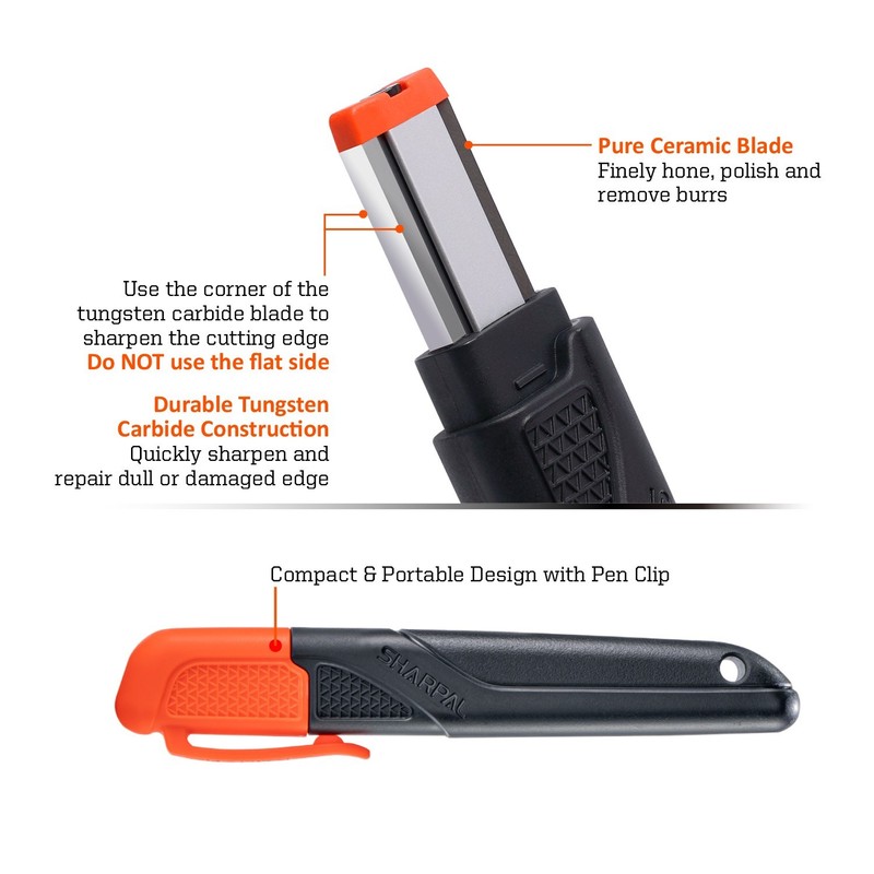 SHARPAL 129N Multipurpose Garden Tool Blade Sharpener for Knife, Pruners, Lopper gallery