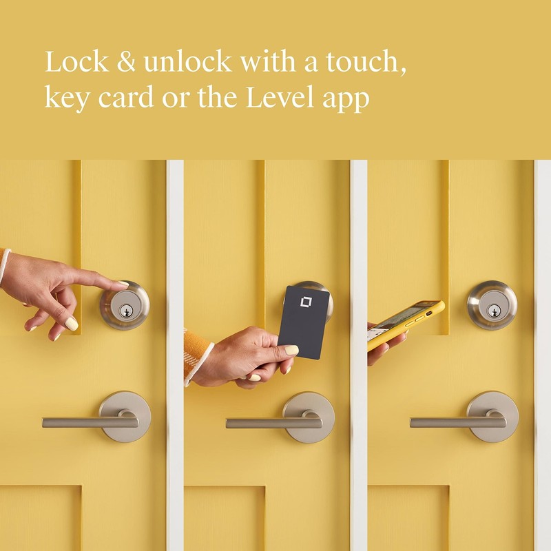 Level Touch Smart Lock Satin Nickel Compact Keyless Home Security Upgrade gallery
