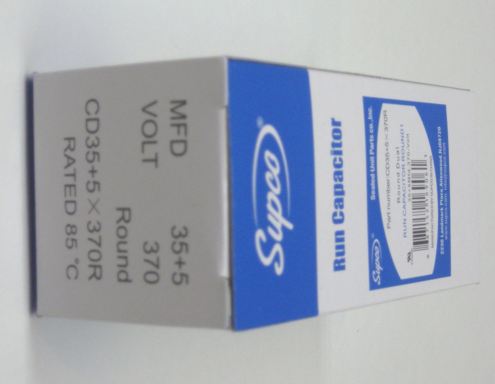 Air Conditioning HVAC Round Dual Motor Run Capacitor 35 + 5 MFD 370 Volt gallery