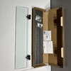 Bathroom Tempered Glass Shower Storage 24 by 5 inches **minor glass Chip** gallery