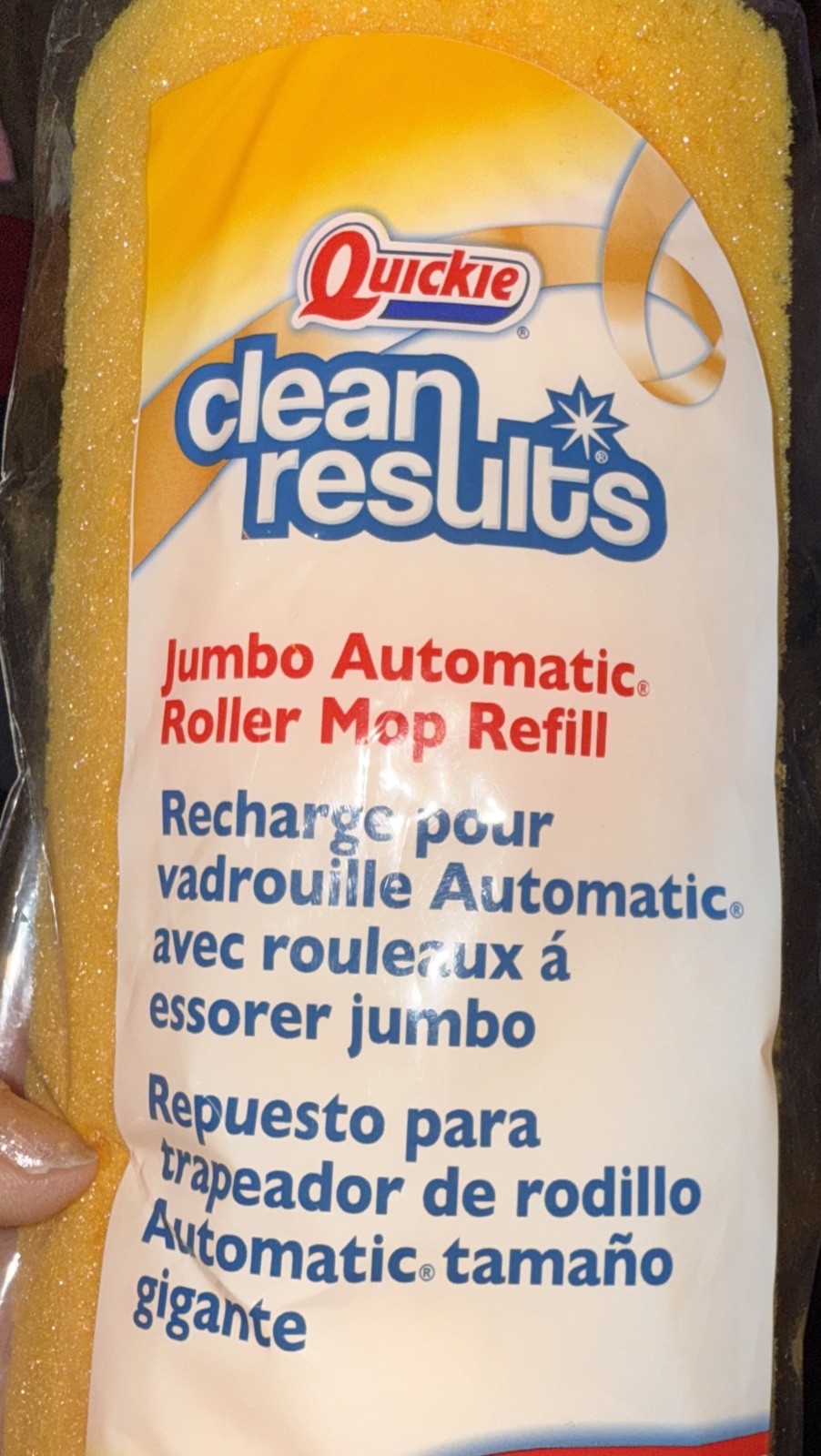Quickie Clean Results Jumbo Roller Sponge Type P Mop Replacement Head #055CR NEW gallery