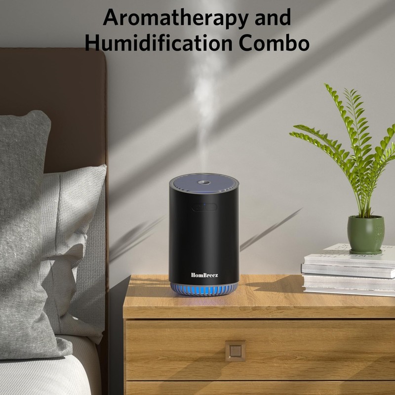 Portable Aromatherapy Diffuser 280ml, Rechargeable Essential Oil Diffuser wit... gallery