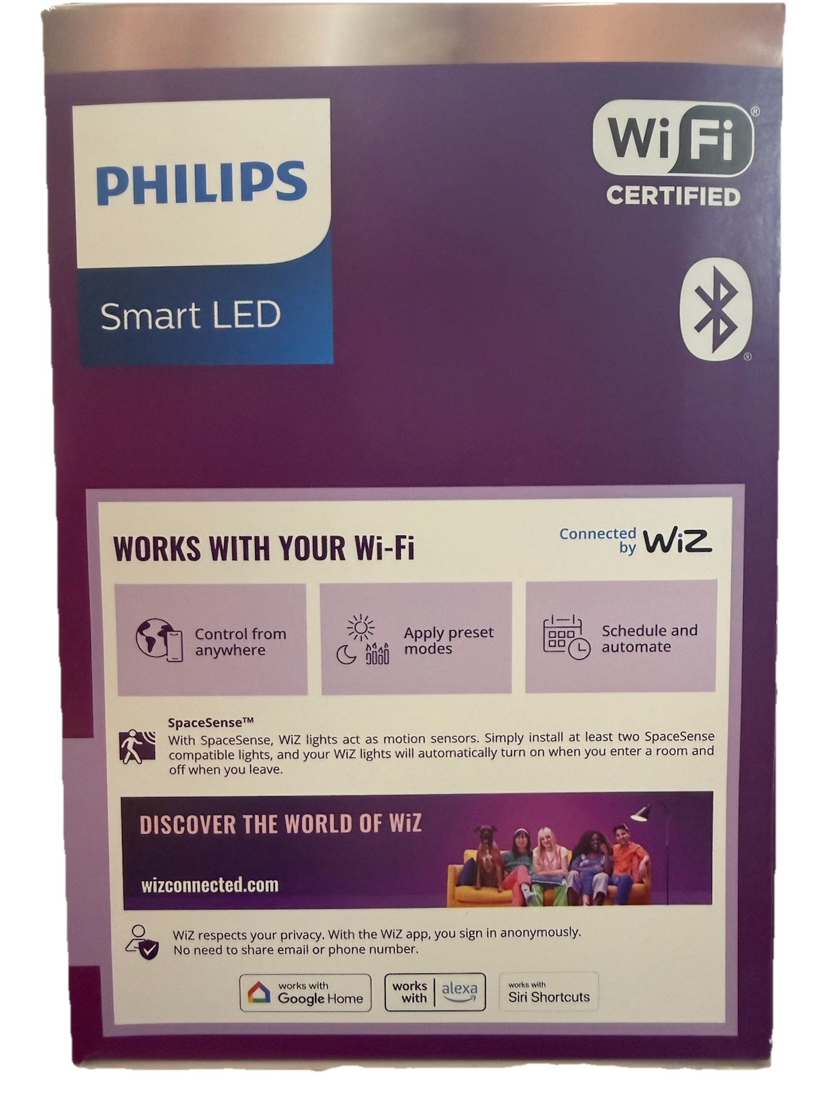 4 Pack Philips Smart LED BR30 Light Bulb 65W Equivalent Wi-Fi Color 7.2BR30 gallery