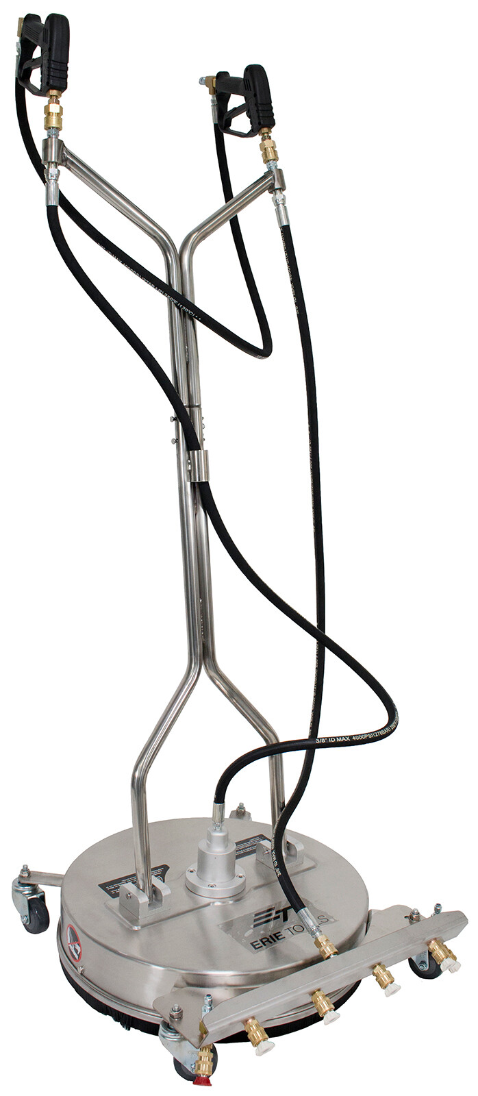 21" Stainless Steel Surface Cleaner Pressure Washer 4 Nozzle Front Spray Bar gallery