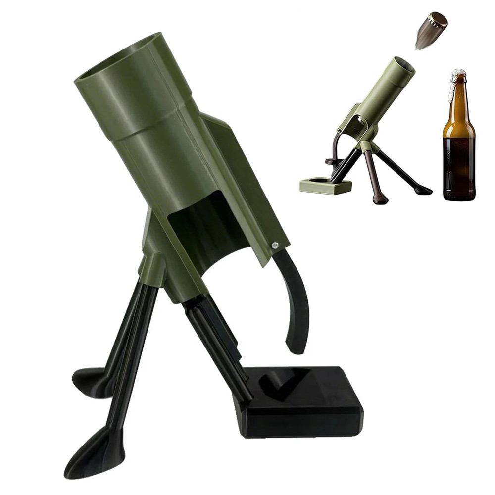 Mortar Bottle Opener For 12oz Bottles - Tactical Beer Cap Launcher - Fun Gift gallery