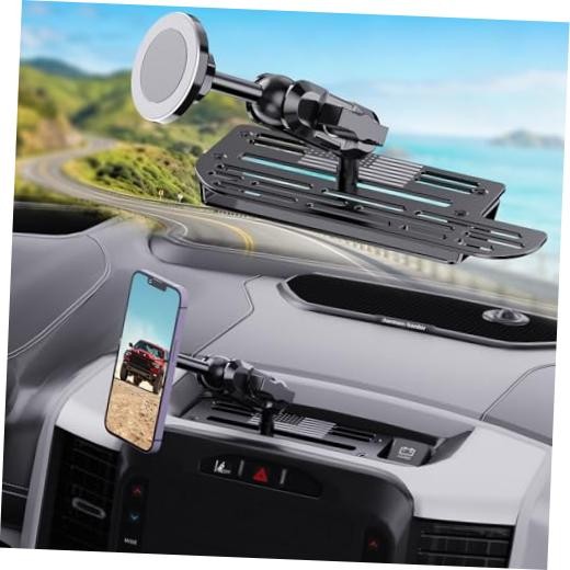 Stainless Steel Phone Mount for 2019+ Ram 1500/2500/3500/TRX, 2019+RAM/TRX gallery
