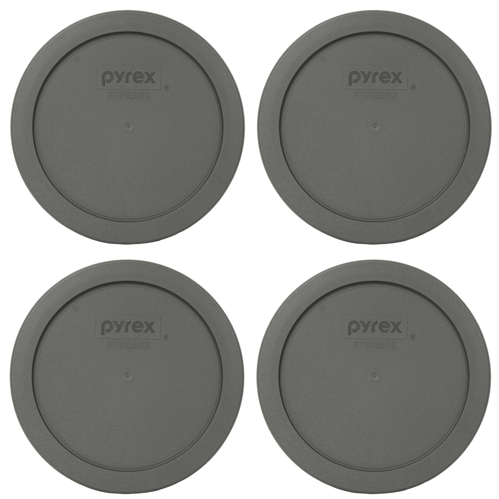 Pyrex 7201-PC Puddle Gray Plastic Storage Replacement Lid Cover (4-Pack) gallery