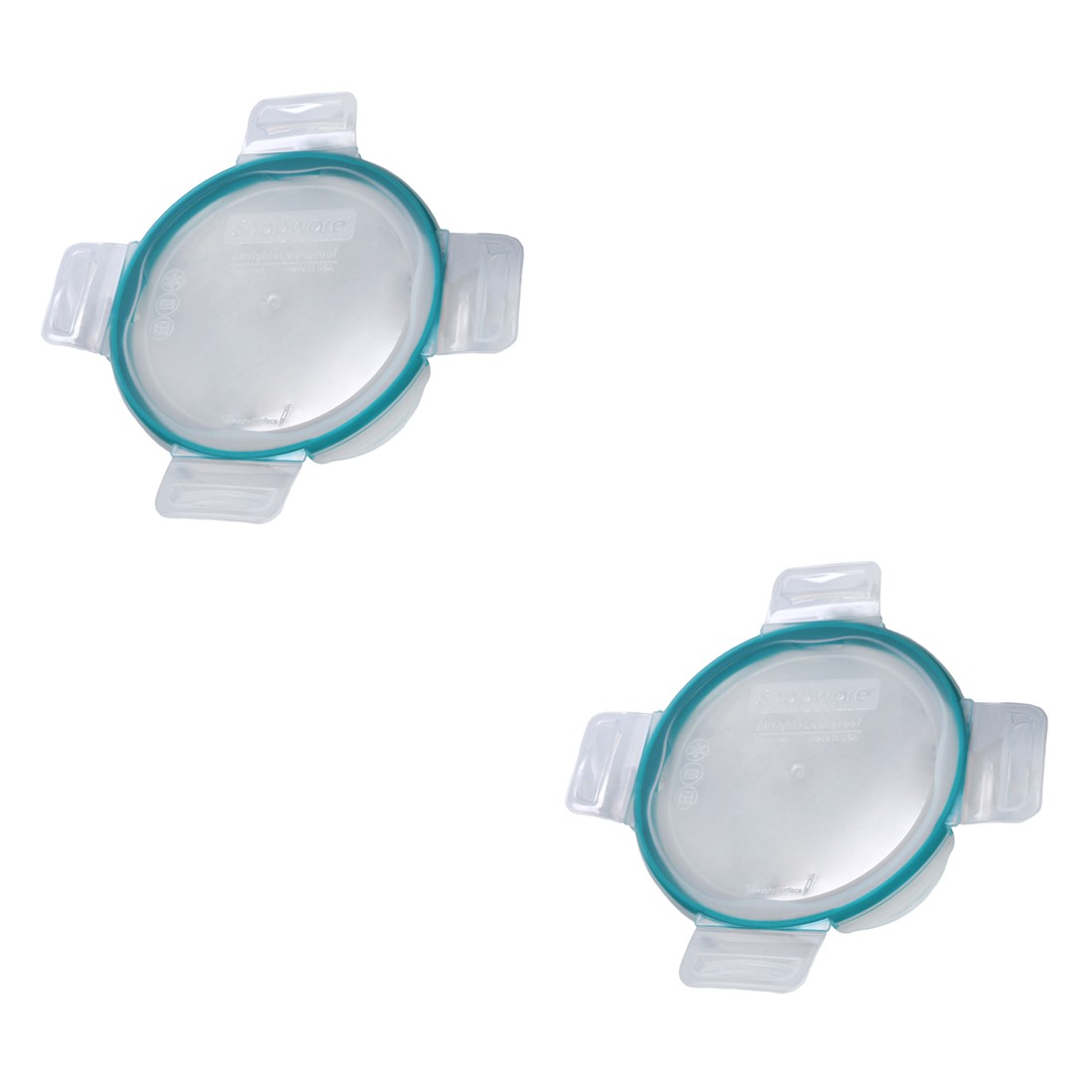 Snapware 7201R-PC Total Solutions Lid W/ Teal Gasket (2-Pack) - Made in USA gallery