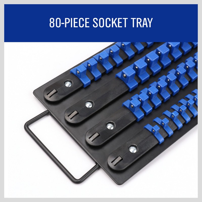 80 Industrial ABS Mountable Socket Storage Rail Rack Holder Organize 1/4 3/8 1/2 gallery