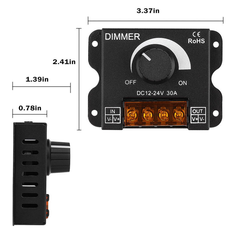PIR Motion Sensor Switch PWM 0%-100% Dimmer for LED Strips Light gallery