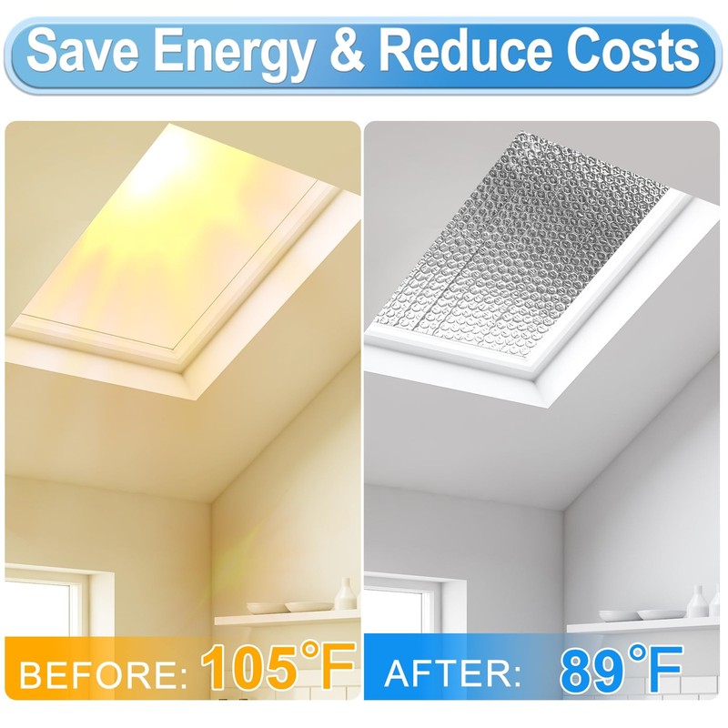 Garage Door Insulation Kit - 16P Double Bubble Window Heat 20.5 x 54 IN gallery