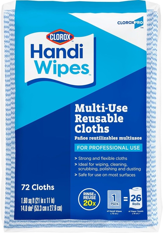 Handi Wipes Multi Use Reusable Cloths, 72 Count gallery