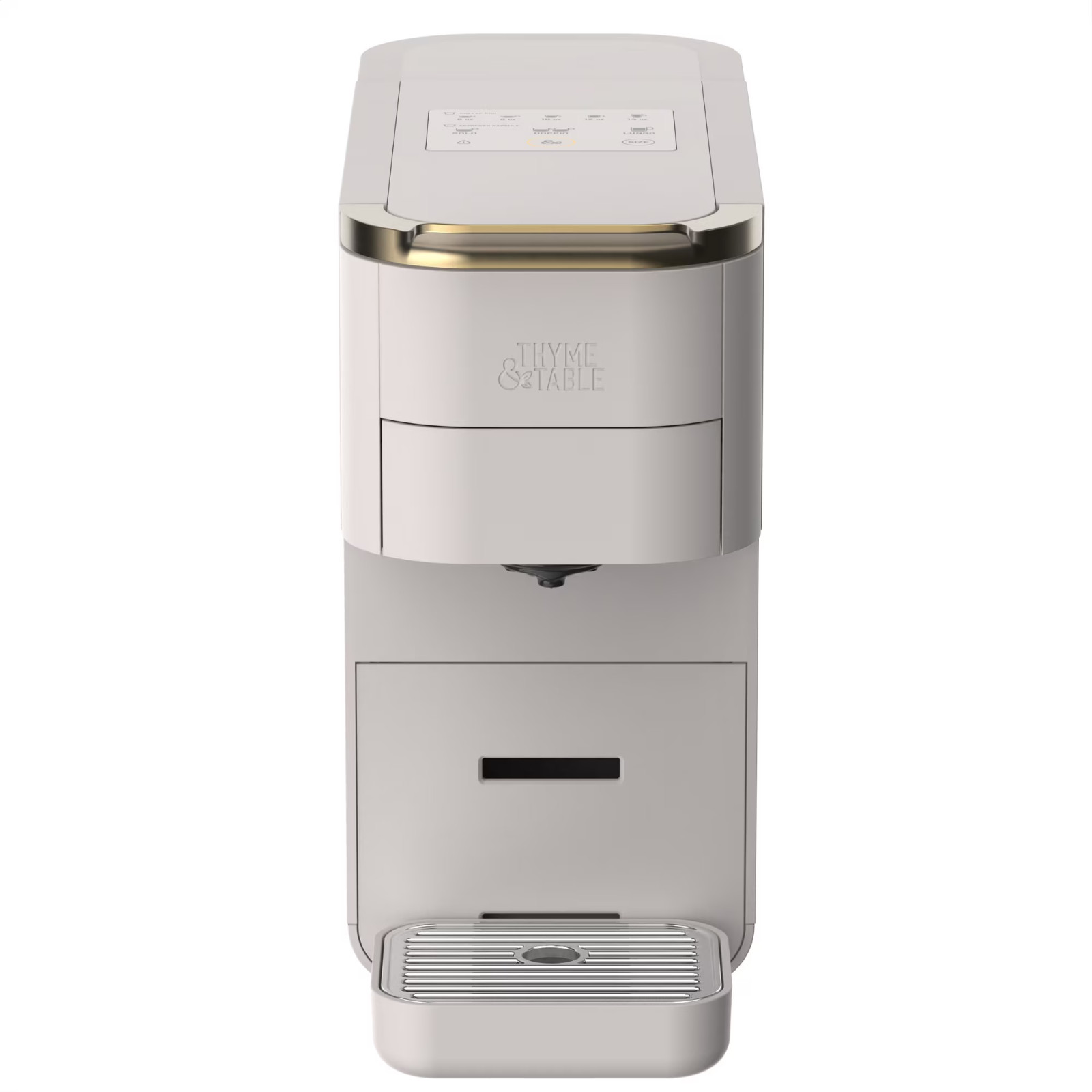 Thyme & Table Universal Capsule Coffee Espresso Maker, Single-Serve, Sand White gallery