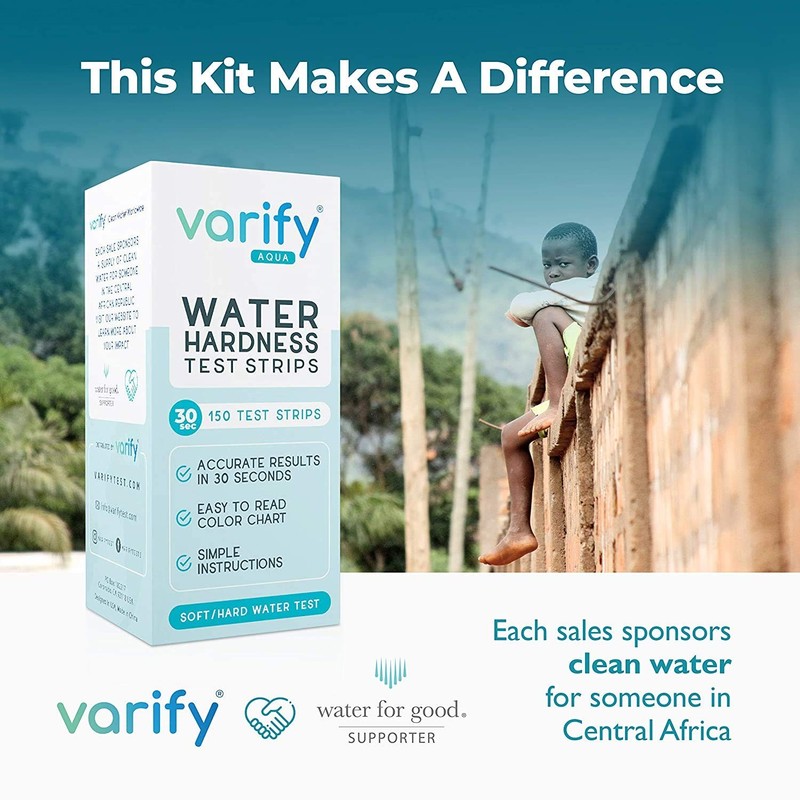 Varify Water Hardness Test Kit - Testing for Home, 150 Strips gallery
