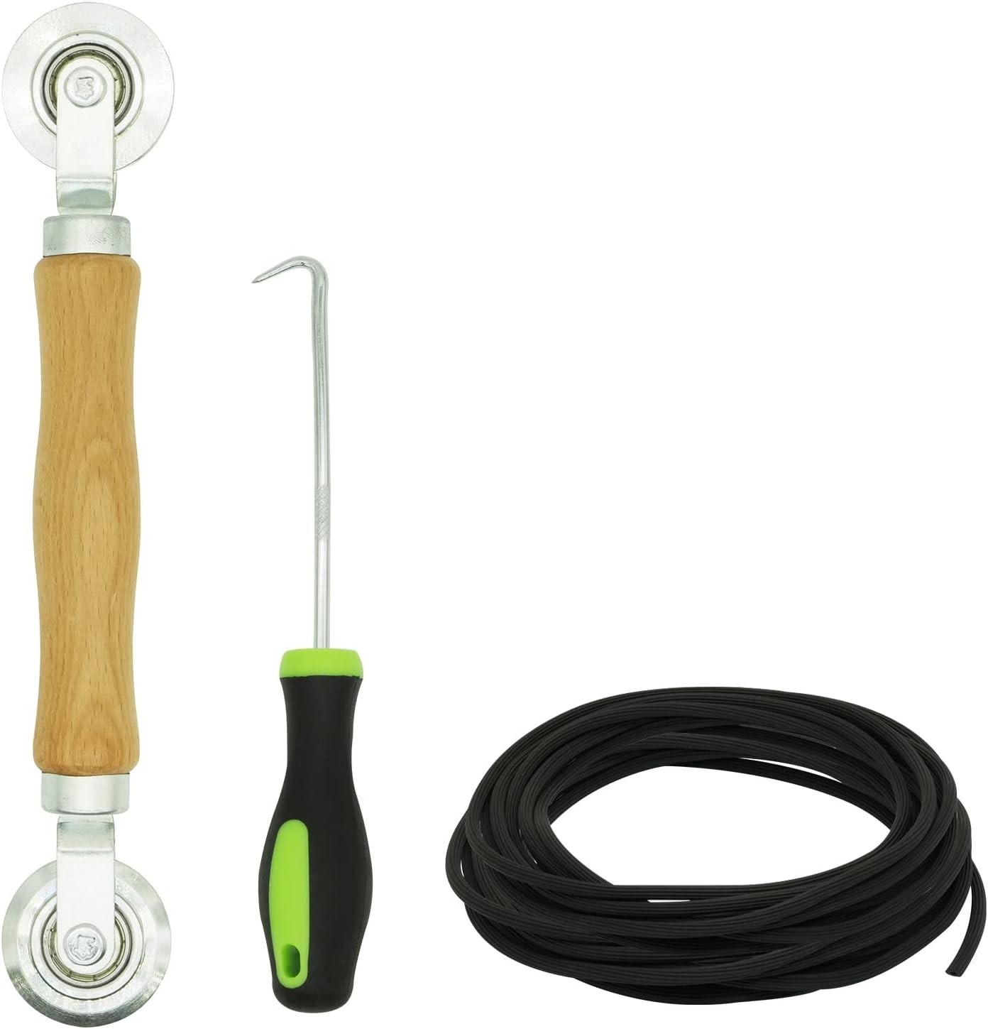 Screen Repair Kit - Screen Roller Tool with Bearing, Screen Retainer Spline(32ft gallery