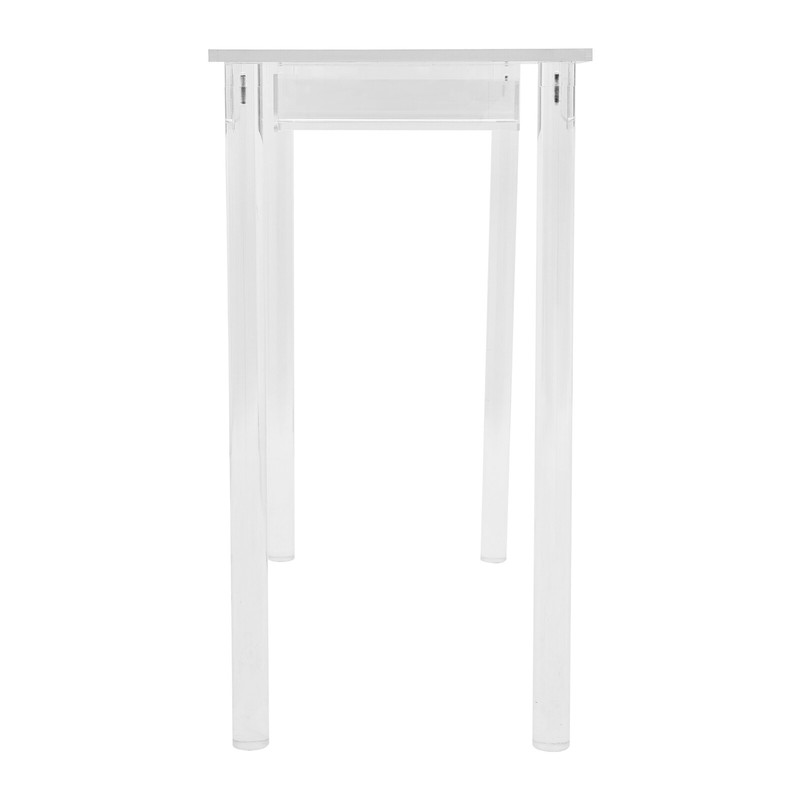 Acrylic Makeup Vanity Desk - Clear Vanity Table with Drawer - Small Makeup Table gallery