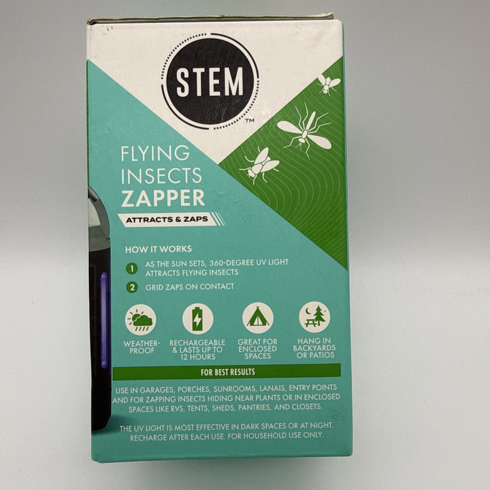 STEM Flying Insects Zapper, Attracts & Zaps House Flies, Mosquitoes, Fruit Flies gallery