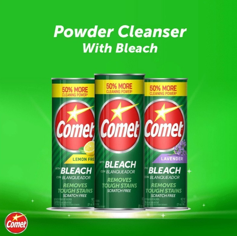 Comet Multipurpose Cleaning Powder with Bleach, 21 oz, 3PK gallery