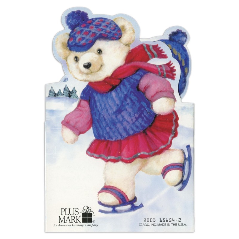 Cute HAPPY HOLIDAYS Cards, Winter Teddy Bears by American Greetings Plus Mark +✉ gallery