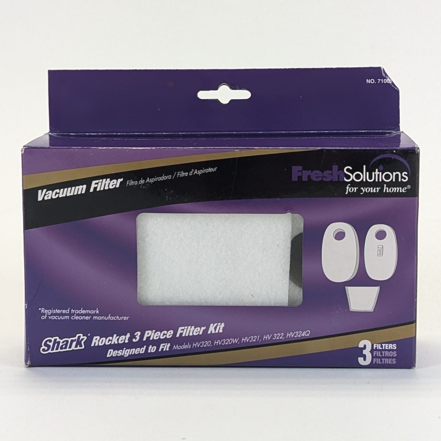 Fresh Solutions Vacuum Filters Kit Shark Rocket 3 Piece Filter Kit gallery