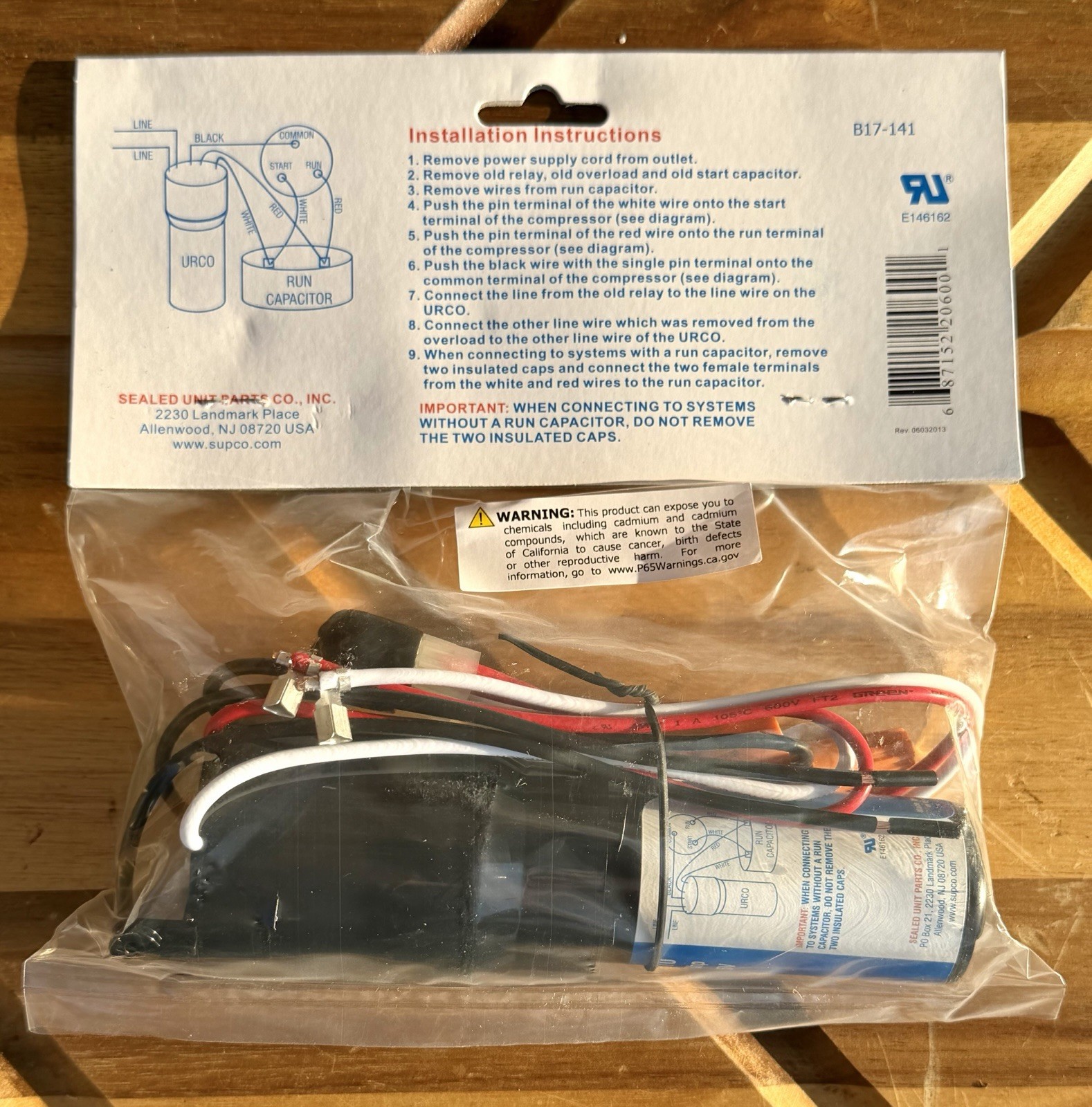 Supco Refrigerator Relay Overload Start Capacitor URCO410 Universal 3 'N 1 gallery