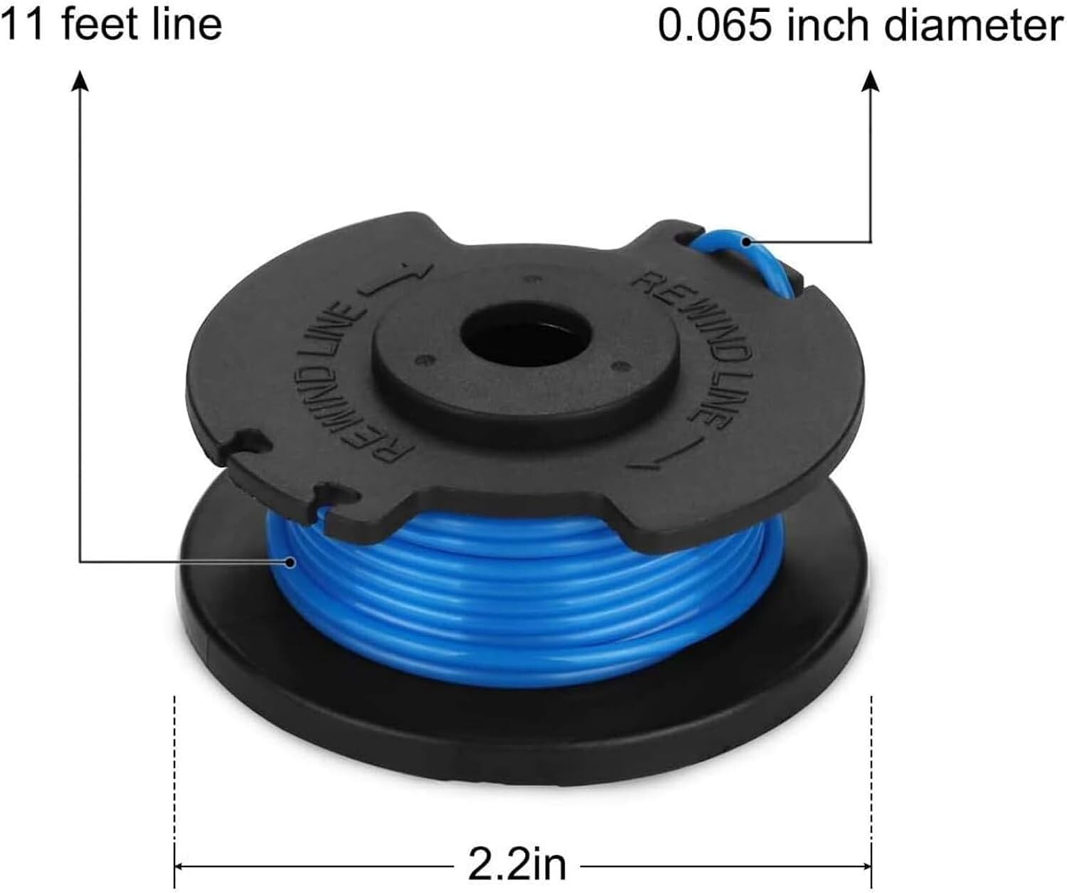 1/6 Pack Weed Wacker String 11ft .065" Ryobi ONE+ Grass Trimmer Edger Line Spool gallery